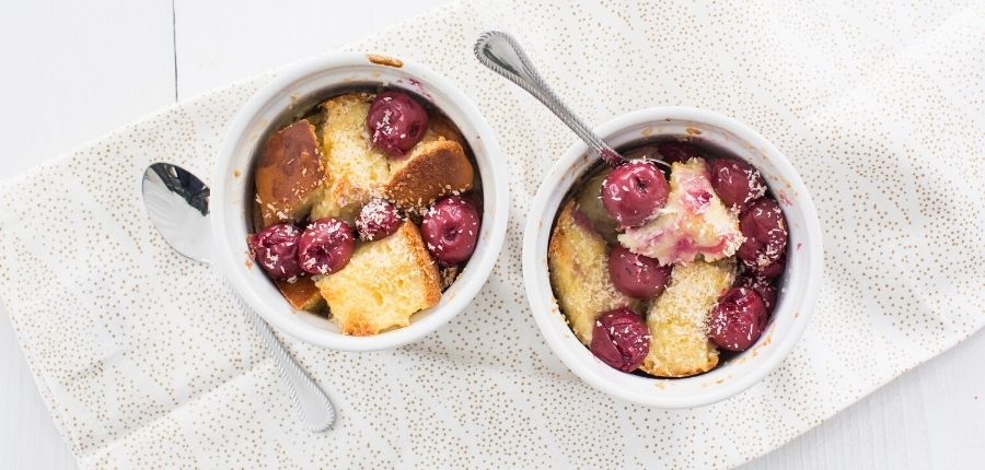 Mini brioche broodpudding