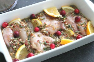 kip met cranberries www.leukerecepten.nl