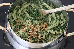 pasta-boerenkoolpesto www.leukerecepten.nl