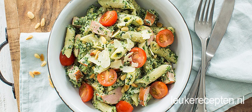 Pasta met boerenkool en rookworst
