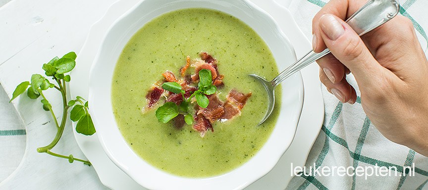 Snijbonensoep met courgette