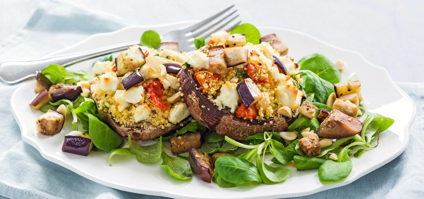 Portobello met couscous
