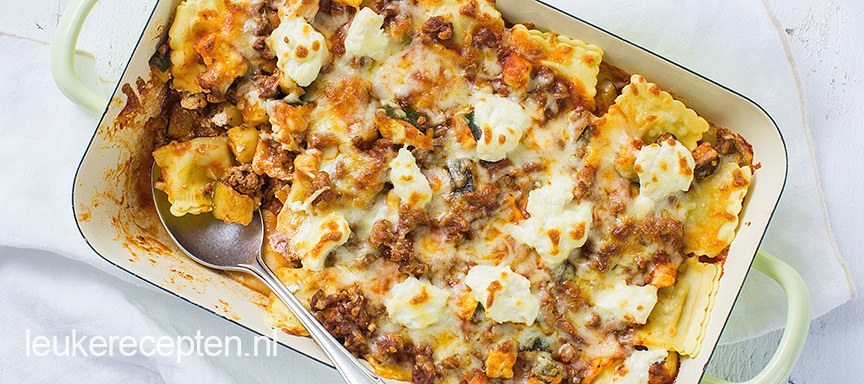 Ravioli lasagne bolognese