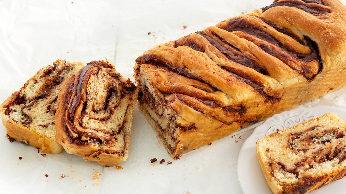 Babka met chocolade