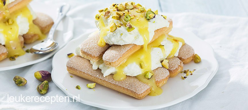 Snelle tiramisu met lemon curd