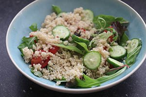quinoa zoete aardappel salade www.leukerecepten.nl