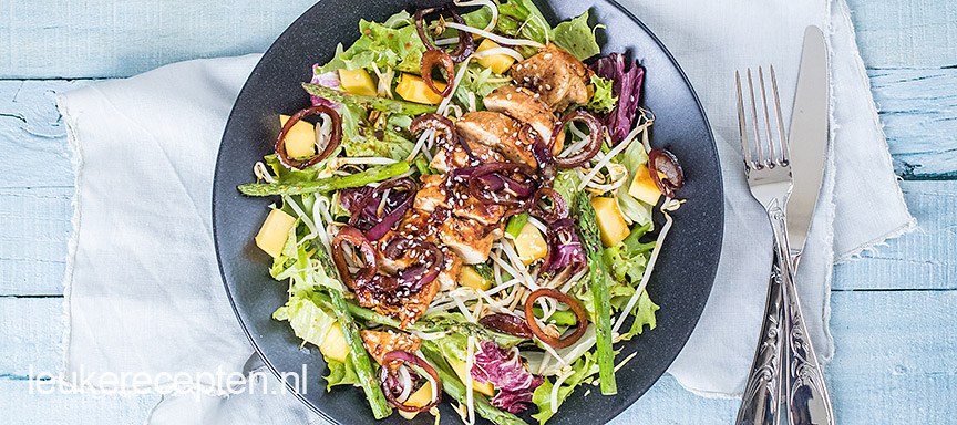 Kip teriyaki salade
