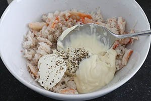 komkommerschuitjes krabsalade www.leukerecepten.nl