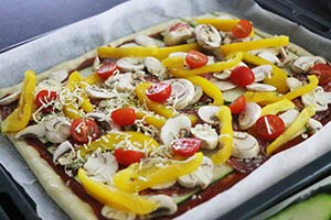 plaatpizza groenten www.leukerecepten.nl