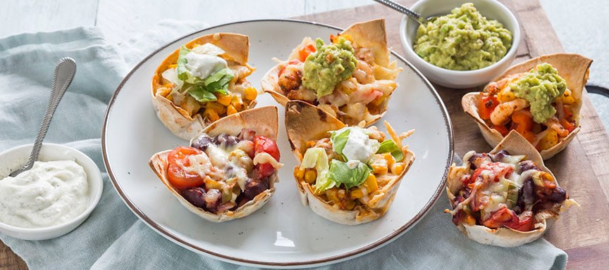 Tex Mex: 3 x tortilla muffins