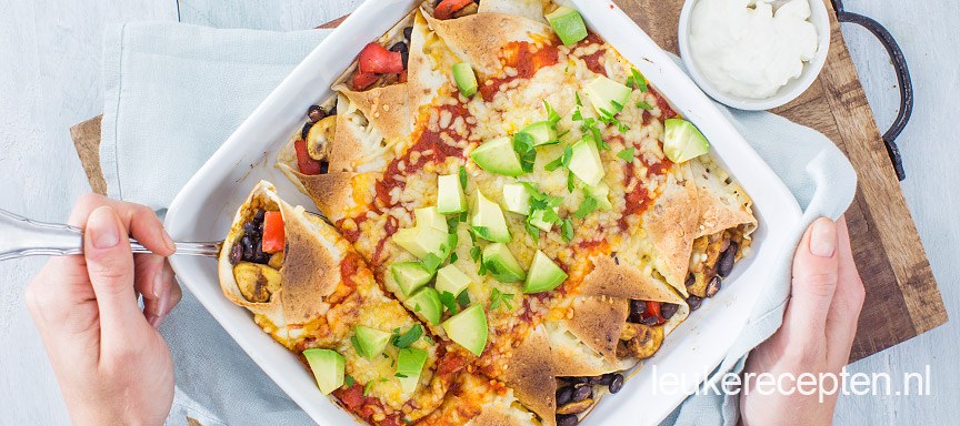 Vegetarische enchiladas