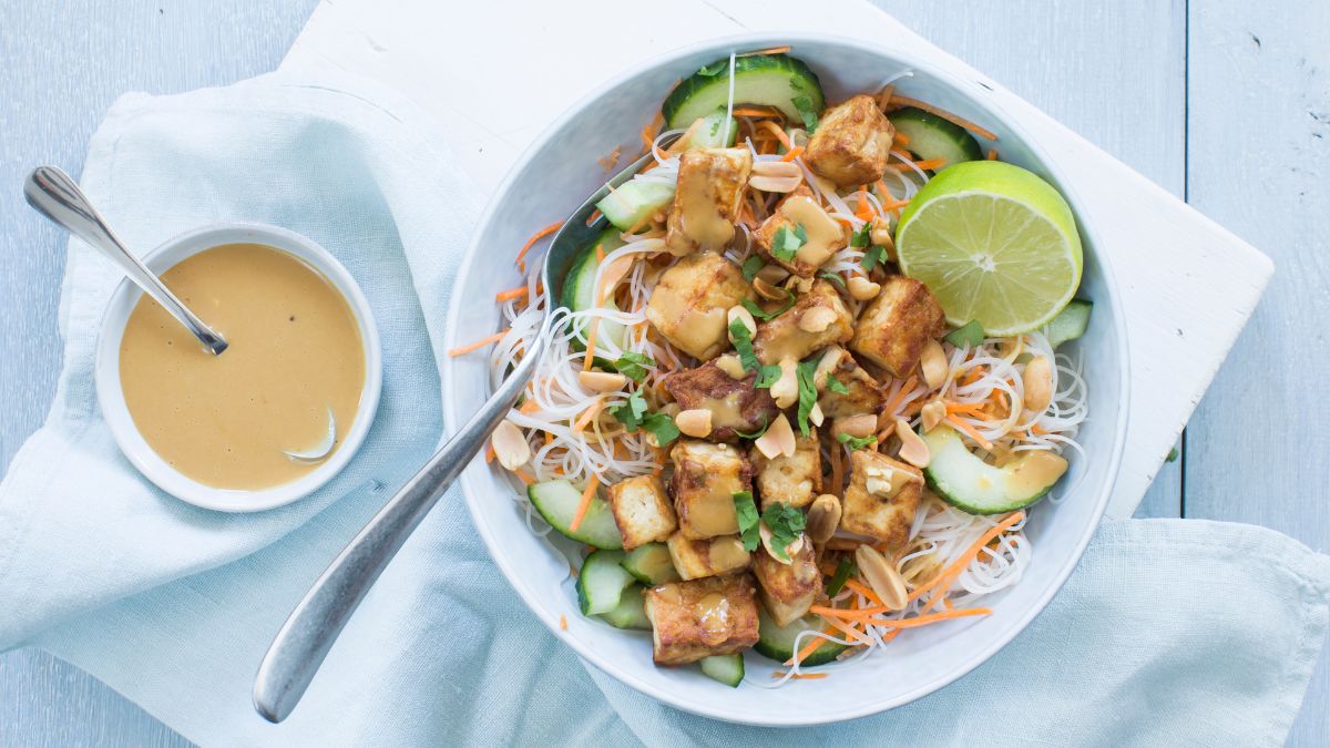 Mihoensalade met tofu