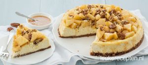 cheesecake met appel www.leukerecepten.nl