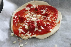 mini carpaccio pizza www.leukerecepten.nl