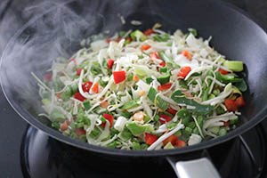 garnalen met zoetzure saus omelet www.leukerecepten.nl