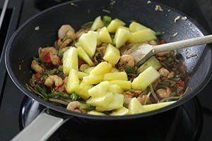 garnalen met zoetzure saus omelet www.leukerecepten.nl
