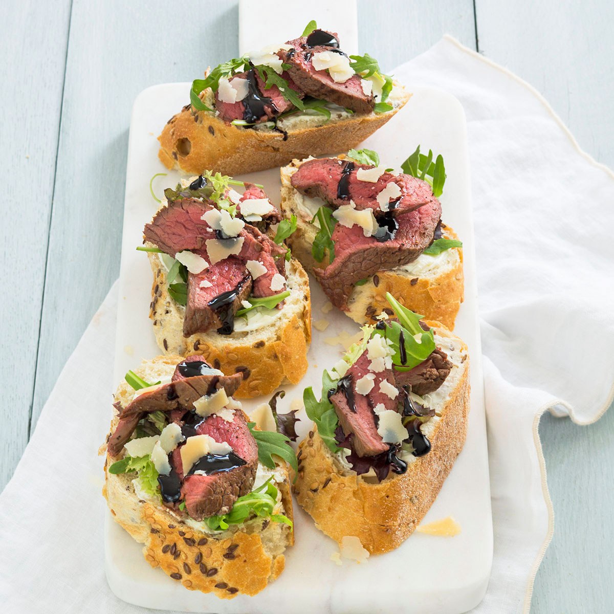 Bruschetta’s met biefstuk