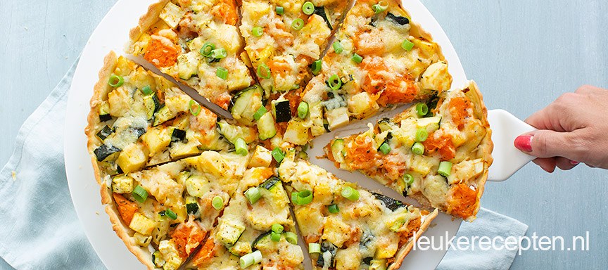 Hartige groentetaart met pastinaak