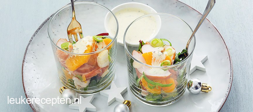 Kipcocktail met sinaasappel