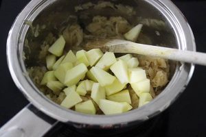 zuurkoolstamppot stap 1