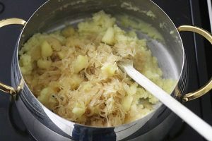 zuurkoolstamppot stap 3