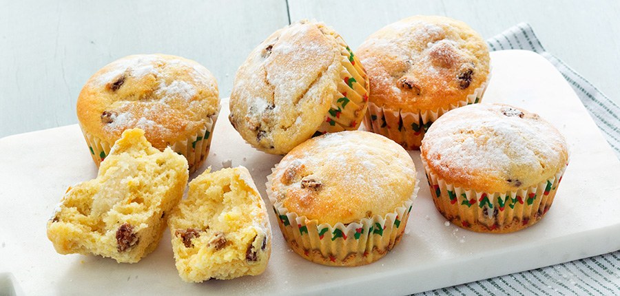 Kerststol muffins