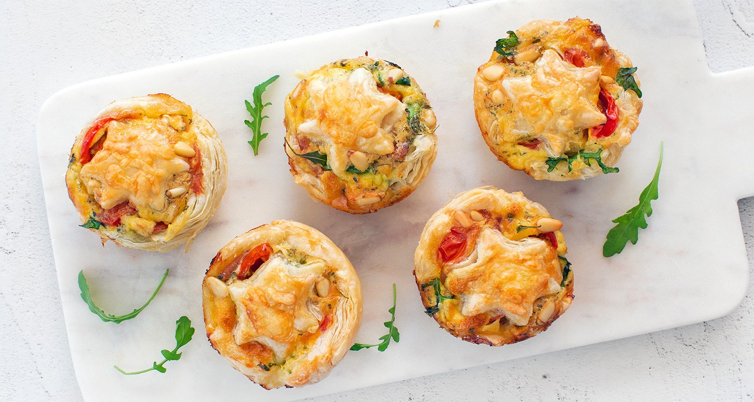 Mini kerst quiches