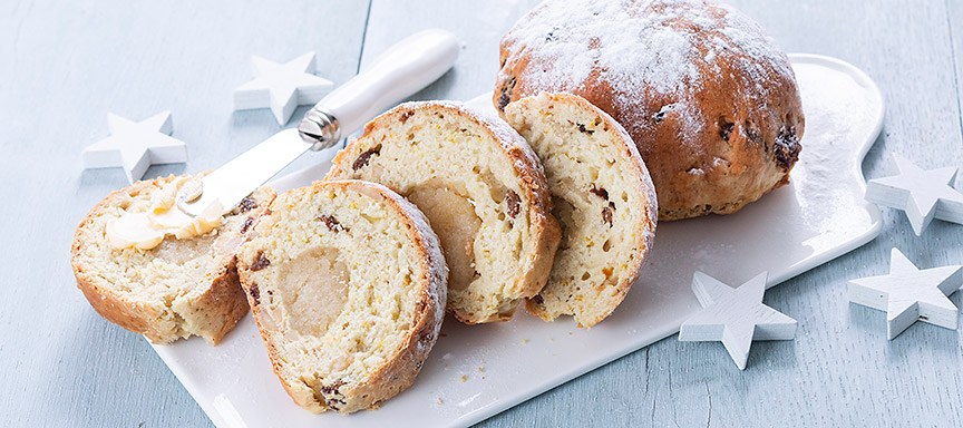 Snelle mini kerststollen zonder te rijzen