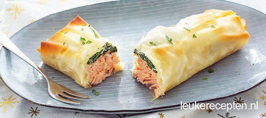 Zalm in filodeeg