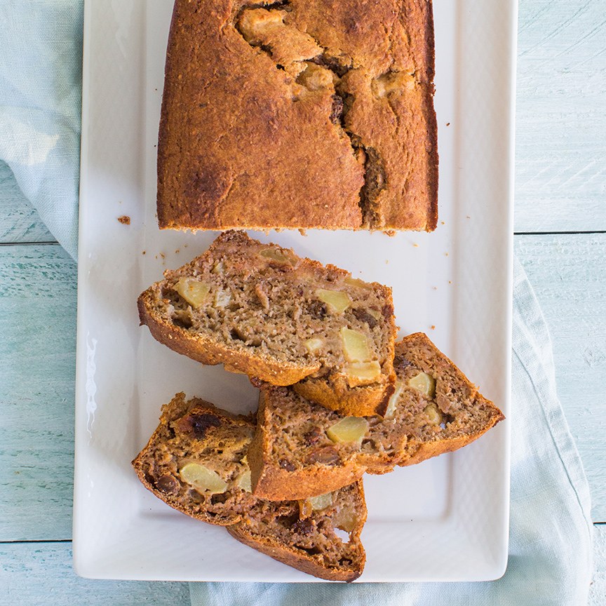 Bananenbrood met appel