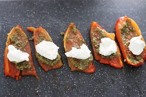 gegrilde paprika rolletjes www.leukerecepten.nl