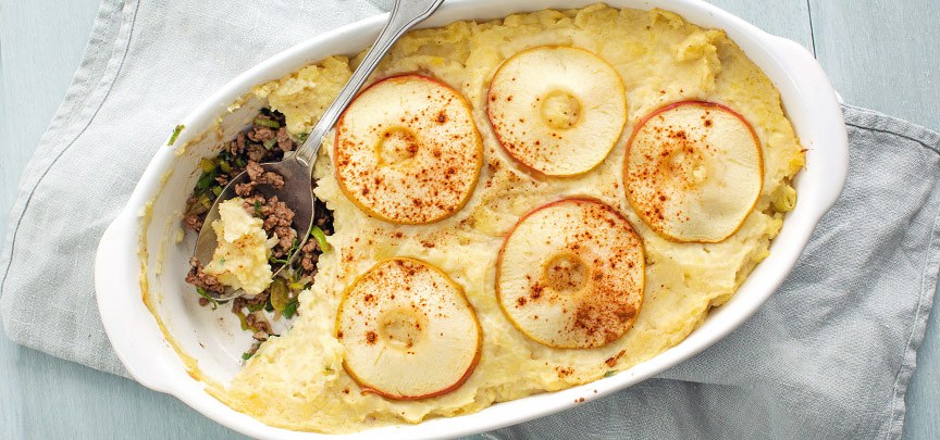 Gehaktschotel met hete bliksem