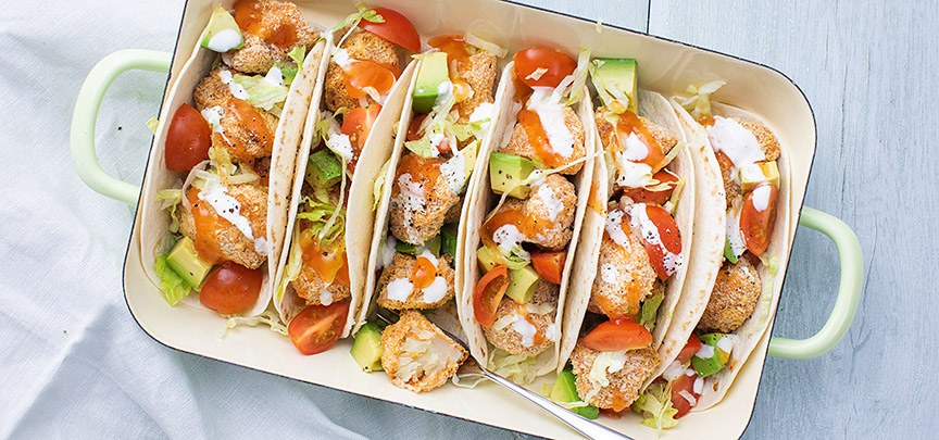 Taco’s met krokante bloemkool