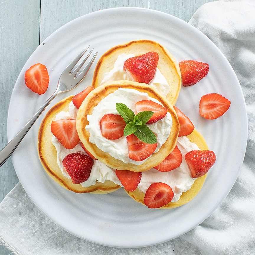 aardbeien-pannenkoekjes