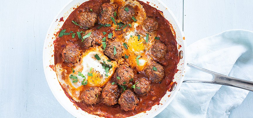 Marokkaanse gehaktballetjes in tomatensaus