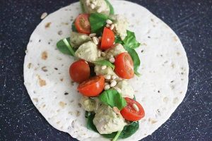 wraps met kip pesto www.leukerecepten.nl