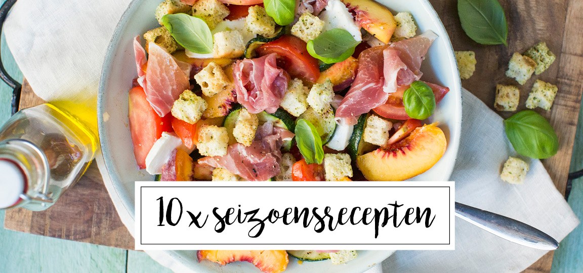 Zomer groente en fruit kalender + 10 seizoensrecepten