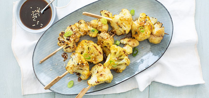 Bloemkool van de bbq