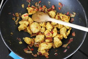 bloemkoolrijst met kip kerrie www.leukerecepten.nl