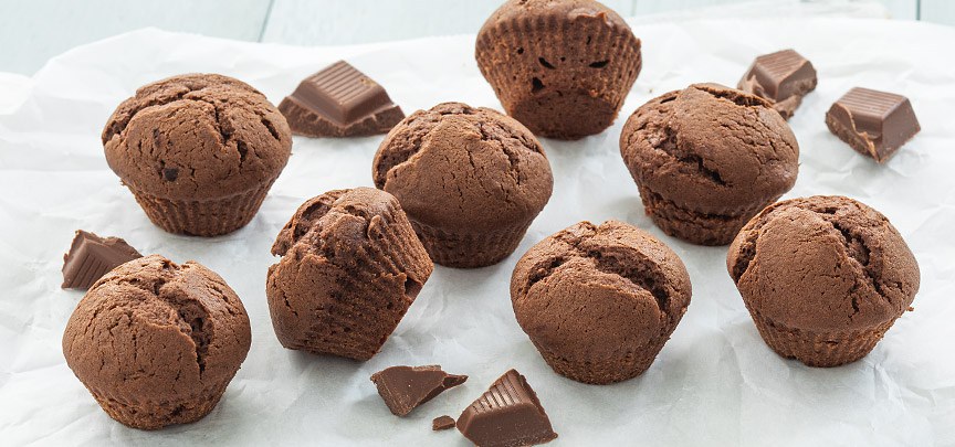 Mini chocolade muffins