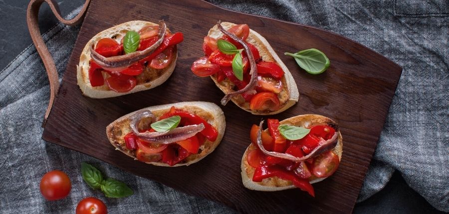 Bruschetta met ansjovis