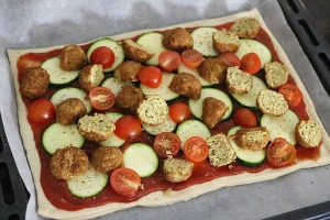 pizza met falafel www.leukerecepten.nl