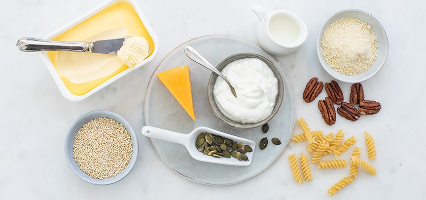 Waarmee vervang je noten, zuivel, lactose, vlees en gluten?