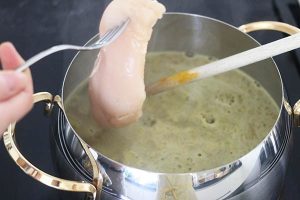 kippensoep maken stap 1