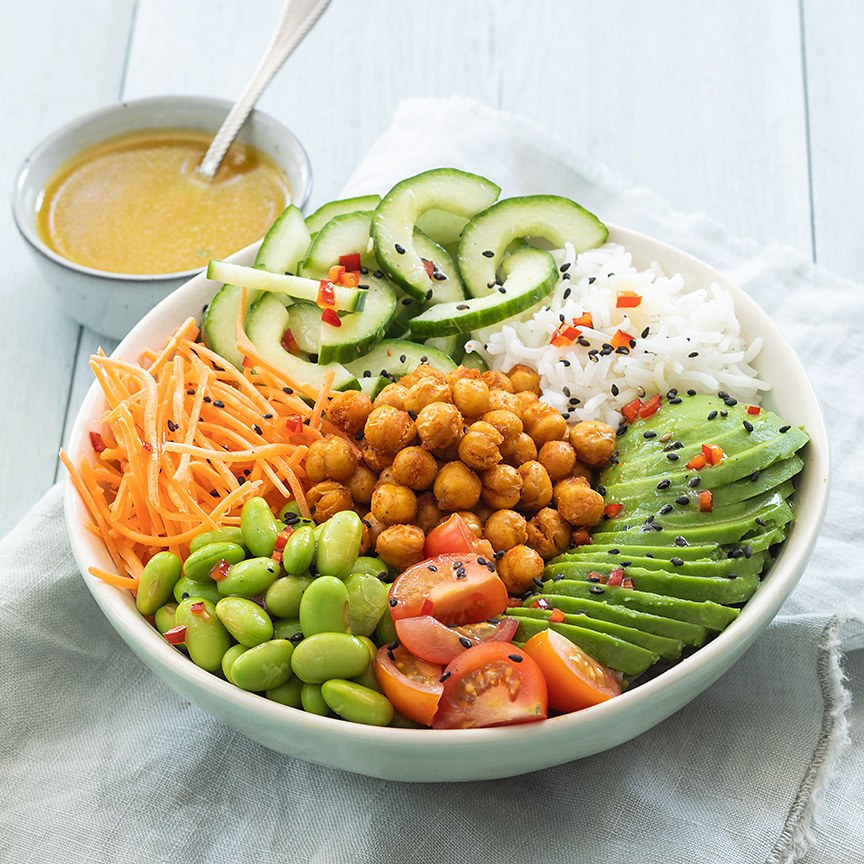 vegetarische poke bowl