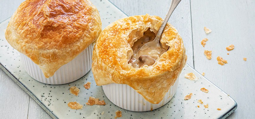 Pasteitjes met champignons