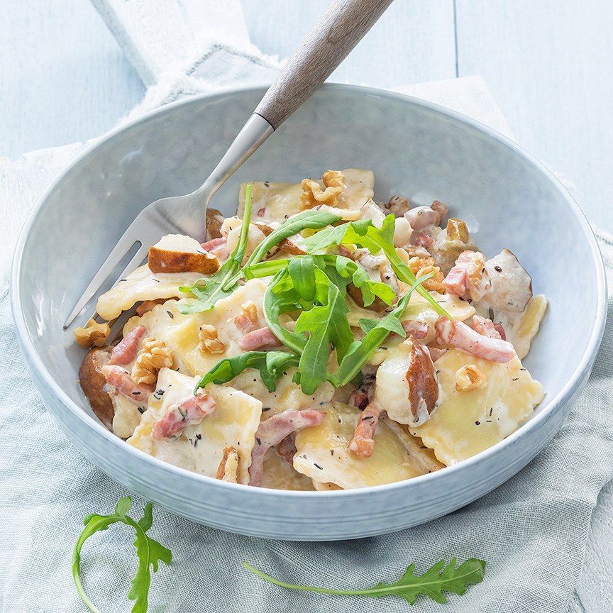 pasta-met-spek-en-peer