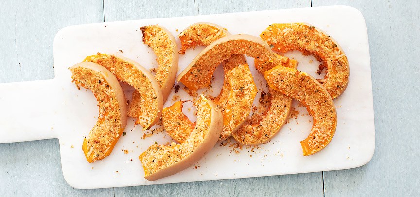 Krokante pompoen uit de oven