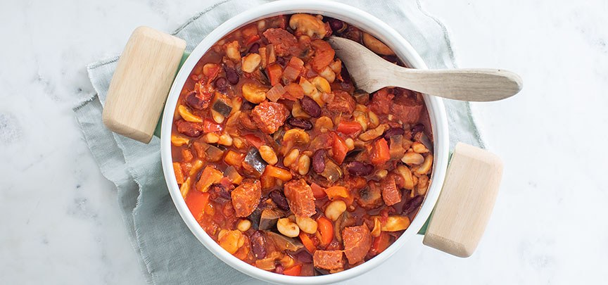 Bonenstoof met chorizo