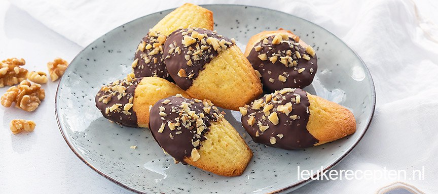 Madeleines met chocolade